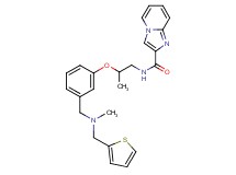 N-[2-(3-{[methyl(2-thienylmethyl)amino]methyl}phenoxy)propyl]imidazo[1,2-a]pyridine-2-carboxamide