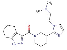 N,N-dimethyl-2-{2-[1-(4,5,6,7-tetrahydro-1H-indazol-3-ylcarbonyl)-3-piperidinyl]-1H-imidazol-1-yl}ethanamine