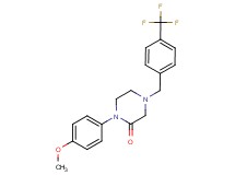1-(4-methoxyphenyl)-4-[4-(trifluoromethyl)benzyl]-2-piperazinone