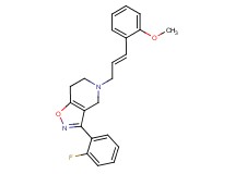 3-(2-fluorophenyl)-5-[(2E)-3-(2-methoxyphenyl)prop-2-en-1-yl]-4,5,6,7-tetrahydroisoxazolo[4,5-c]pyridine