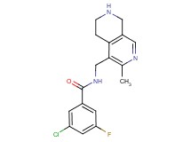3-chloro-5-fluoro-N-[(3-methyl-5,6,7,8-tetrahydro-2,7-naphthyridin-4-yl)methyl]benzamide dihydrochloride