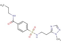 4-({[2-(1-methyl-1H-1,2,4-triazol-5-yl)ethyl]amino}sulfonyl)-N-propylbenzamide