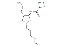 N-[rel-(3R,4S)-1-(3-methoxypropyl)-4-propyl-3-pyrrolidinyl]cyclobutanecarboxamide hydrochloride