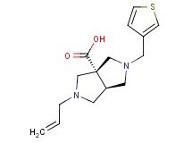 (3aR*,6aR*)-2-allyl-5-(3-thienylmethyl)hexahydropyrrolo[3,4-c]pyrrole-3a(1H)-carboxylic acid