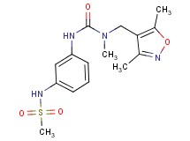 N-[3-({[[(3,5-dimethylisoxazol-4-yl)methyl](methyl)amino]carbonyl}amino)phenyl]methanesulfonamide