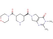 2,3-dimethyl-6-{[(3R*,5R*)-5-(morpholin-4-ylcarbonyl)piperidin-3-yl]carbonyl}-3,5,6,7-tetrahydro-4H-pyrrolo[3,4-d]pyrimidin-4-one