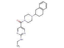 N-ethyl-5-{[4-(1,2,3,4-tetrahydro-2-naphthalenyl)-1-piperazinyl]carbonyl}-2-pyrimidinamine