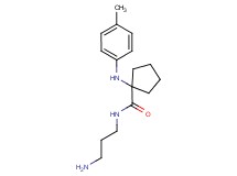 N-(3-aminopropyl)-1-[(4-methylphenyl)amino]cyclopentanecarboxamide