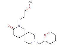 2-(3-methoxypropyl)-9-(tetrahydro-2H-pyran-2-ylmethyl)-2,9-diazaspiro[5.5]undecan-3-one