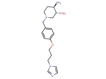 (3R*,4R*)-4-amino-1-{4-[3-(1H-imidazol-1-yl)propoxy]benzyl}piperidin-3-ol