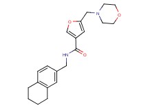 5-(morpholin-4-ylmethyl)-N-(5,6,7,8-tetrahydronaphthalen-2-ylmethyl)-3-furamide
