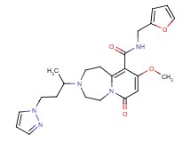 N-(2-furylmethyl)-9-methoxy-3-[1-methyl-3-(1H-pyrazol-1-yl)propyl]-7-oxo-1,2,3,4,5,7-hexahydropyrido[1,2-d][1,4]diazepine-10-carboxamide