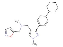 1-[3-(4-cyclohexylphenyl)-1-methyl-1H-pyrazol-4-yl]-N-(5-isoxazolylmethyl)-N-methylmethanamine