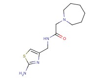 N-[(2-amino-1,3-thiazol-4-yl)methyl]-2-azepan-1-ylacetamide