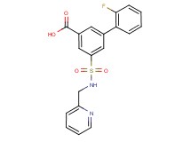 2'-fluoro-5-{[(pyridin-2-ylmethyl)amino]sulfonyl}biphenyl-3-carboxylic acid