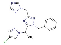 1-benzyl-5-[1-(4-chloro-1H-pyrazol-1-yl)ethyl]-3-(1H-1,2,4-triazol-1-ylmethyl)-1H-1,2,4-triazole