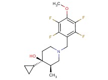 (3R*,4R*)-4-cyclopropyl-3-methyl-1-(2,3,5,6-tetrafluoro-4-methoxybenzyl)piperidin-4-ol