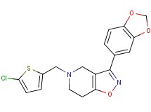 3-(1,3-benzodioxol-5-yl)-5-[(5-chloro-2-thienyl)methyl]-4,5,6,7-tetrahydroisoxazolo[4,5-c]pyridine