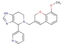5-[(8-methoxy-2H-chromen-3-yl)methyl]-4-pyridin-3-yl-4,5,6,7-tetrahydro-1H-imidazo[4,5-c]pyridine