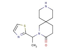 2-[1-(1,3-thiazol-2-yl)ethyl]-2,9-diazaspiro[5.5]undecan-3-one hydrochloride