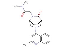 N,N-dimethyl-2-[(1S*,5R*)-3-(2-methyl-4-quinolinyl)-7-oxo-3,6-diazabicyclo[3.2.2]non-6-yl]acetamide