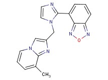 4-{1-[(8-methylimidazo[1,2-a]pyridin-2-yl)methyl]-1H-imidazol-2-yl}-2,1,3-benzoxadiazole