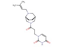 1-{3-[(1R*,5R*)-6-(3-methyl-2-buten-1-yl)-3,6-diazabicyclo[3.2.2]non-3-yl]-3-oxopropyl}-2,4(1H,3H)-pyrimidinedione