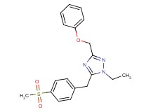 1-ethyl-5-[4-(methylsulfonyl)benzyl]-3-(phenoxymethyl)-1H-1,2,4-triazole