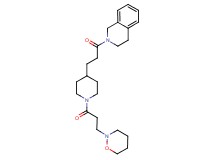 2-(3-{1-[3-(1,2-oxazinan-2-yl)propanoyl]-4-piperidinyl}propanoyl)-1,2,3,4-tetrahydroisoquinoline