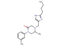 4-[(2-butyl-1H-imidazol-4-yl)methyl]-5-methyl-1-(3-methylphenyl)-2-piperazinone
