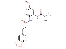 N-(2-{[3-(1,3-benzodioxol-5-yl)propanoyl]amino}-5-methoxyphenyl)-2-methylpropanamide