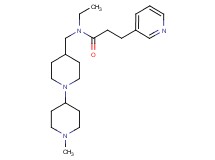 N-ethyl-N-[(1'-methyl-1,4'-bipiperidin-4-yl)methyl]-3-(3-pyridinyl)propanamide