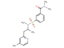 N,N-dimethyl-3-({methyl[1-methyl-2-(4-methylpyridin-2-yl)ethyl]amino}sulfonyl)benzamide