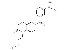 (4aS*,8aR*)-6-[3-(dimethylamino)benzoyl]-1-[2-(methylamino)ethyl]octahydro-1,6-naphthyridin-2(1H)-one