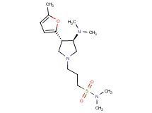 3-[rel-(3R,4S)-3-(dimethylamino)-4-(5-methyl-2-furyl)-1-pyrrolidinyl]-N,N-dimethyl-1-propanesulfonamide dihydrochloride