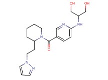 2-{[5-({2-[2-(1H-pyrazol-1-yl)ethyl]piperidin-1-yl}carbonyl)pyridin-2-yl]amino}propane-1,3-diol