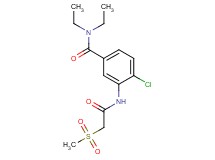 4-chloro-N,N-diethyl-3-{[(methylsulfonyl)acetyl]amino}benzamide