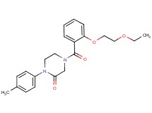 4-[2-(2-ethoxyethoxy)benzoyl]-1-(4-methylphenyl)-2-piperazinone
