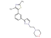 4-(2-{3-[3-(2,4-dimethyl-1,3-thiazol-5-yl)phenyl]-1H-pyrazol-1-yl}ethyl)morpholine