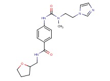 4-({[[2-(1H-imidazol-1-yl)ethyl](methyl)amino]carbonyl}amino)-N-(tetrahydrofuran-2-ylmethyl)benzamide