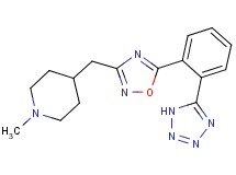 1-methyl-4-({5-[2-(1H-tetrazol-5-yl)phenyl]-1,2,4-oxadiazol-3-yl}methyl)piperidine