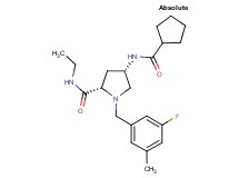 (4S)-4-[(cyclopentylcarbonyl)amino]-N-ethyl-1-(3-fluoro-5-methylbenzyl)-L-prolinamide