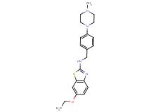 6-ethoxy-N-[4-(4-methyl-1-piperazinyl)benzyl]-1,3-benzothiazol-2-amine bis(trifluoroacetate)