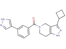 3-cyclobutyl-5-[3-(1H-pyrazol-4-yl)benzoyl]-4,5,6,7-tetrahydro-1H-pyrazolo[4,3-c]pyridine