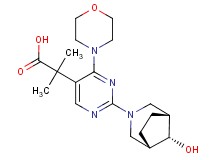 2-{2-[(8-syn)-8-hydroxy-3-azabicyclo[3.2.1]oct-3-yl]-4-morpholin-4-ylpyrimidin-5-yl}-2-methylpropanoic acid