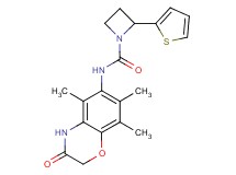 2-(2-thienyl)-N-(5,7,8-trimethyl-3-oxo-3,4-dihydro-2H-1,4-benzoxazin-6-yl)azetidine-1-carboxamide