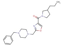 1-benzyl-4-({4-[(3-propylpyrrolidin-1-yl)carbonyl]-1,3-oxazol-2-yl}methyl)piperazine