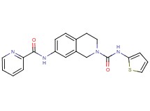 7-[(2-pyridinylcarbonyl)amino]-N-2-thienyl-3,4-dihydro-2(1H)-isoquinolinecarboxamide