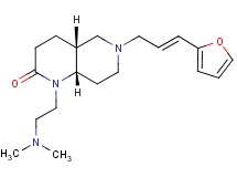 (4aR*,8aS*)-1-[2-(dimethylamino)ethyl]-6-[(2E)-3-(2-furyl)-2-propen-1-yl]octahydro-1,6-naphthyridin-2(1H)-one
