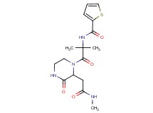 N-(1,1-dimethyl-2-{2-[2-(methylamino)-2-oxoethyl]-3-oxopiperazin-1-yl}-2-oxoethyl)thiophene-2-carboxamide